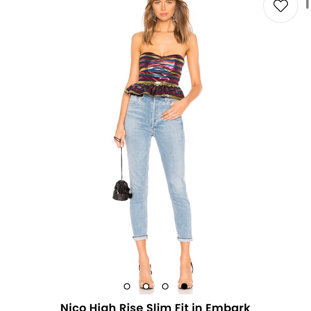 AGOLDE Nico High Rise Slim Fit in Embark  - size 24
